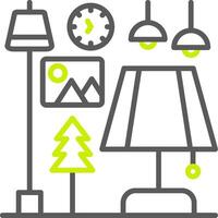 Table Lamp Dynamic Tech Badge vector