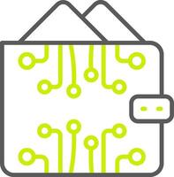 Ewallet Streamlined Line Drawing vector