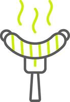 Grilled Sausage Versatile Web Graphic vector
