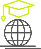 Mortarboard Elegant Design Token vector