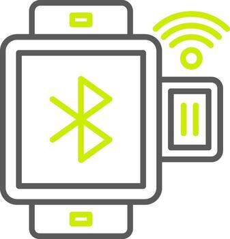 Bluetooth Streamlined Interface Symbol vector
