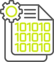 Binary Code Smart Design Token vector