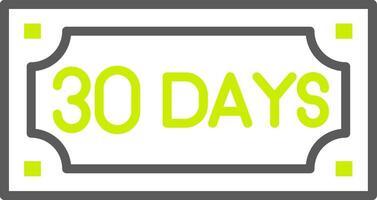 Days Clean Frame Graphic vector
