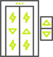Elevator Light Mode Icon vector