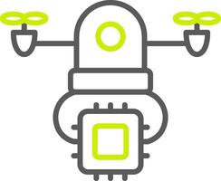 Drone Delivery Elegant App Object vector