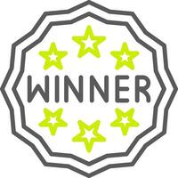 Winner Highlighted UX Stamp vector