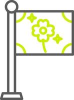 Flag Dynamic Visual Mark vector