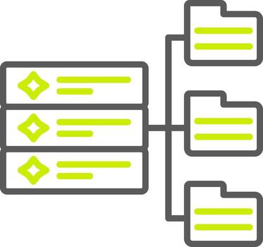 Database Elegant Tech Badge vector