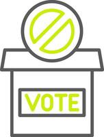 Forbidden Sign Light Mode Icon vector