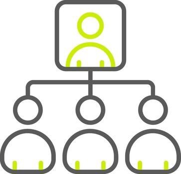 Flowchart Neon Grid Feature vector