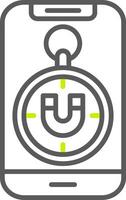 Magnetometer Dynamic Tech Badge vector