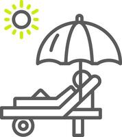 Tanning Elegant Visual Mark vector