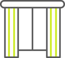 Curtain Versatile Line Drawing vector