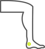 Leg Elegant Tech Badge vector