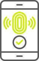 Fingerprint Optimized App Object vector