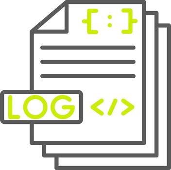 Log File Advanced Tech Badge vector