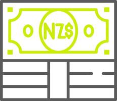 New Zealand Dollar Dynamic App Object vector