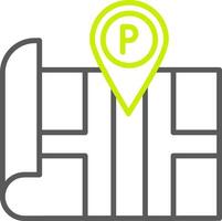Parking Elegant Visual Mark vector