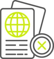 Passport Control Elegant App Object vector