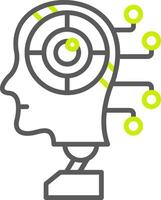 Robot Optimized Line Drawing vector