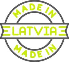Made In Latvia Advanced Visual Mark vector