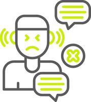 No Listen Advanced Creative Piece vector