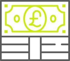 Pound Versatile Line Drawing vector