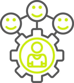 preferencia versátil diseño simbólico vector