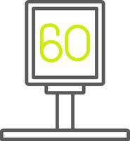 Speed Limit Light Mode Icon vector