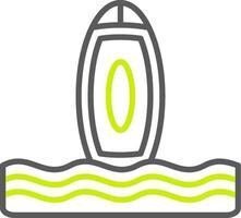 Surfboard Versatile Line Drawing vector