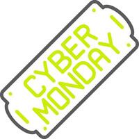 Cyber Monday Polished UI Module vector