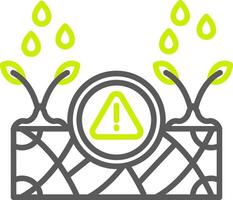 Drought Neon Grid Feature vector