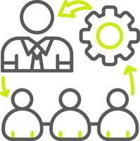 Hierarchy Structure Elegant Tech Badge vector