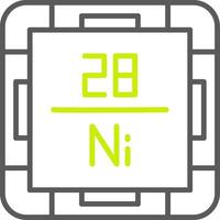 Nickel Gradient Style Mark vector