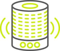 Smart Speaker Gradient Style Mark vector