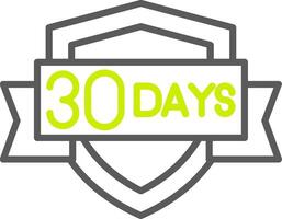 30 Days Artistic UI Component vector