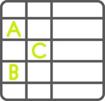 Table Responsive UX Token vector