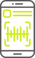 Barcode Neon Grid Feature vector