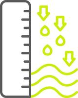 Water Level Streamlined Interface Symbol vector