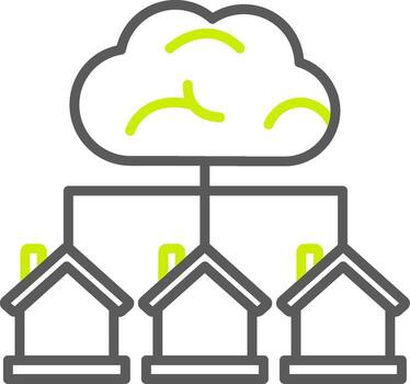 Cloud Server 3D App Feature vector