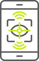 Eye Tracking Advanced Tech Badge vector