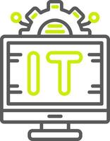 Information Technology Custom Visual Mark vector