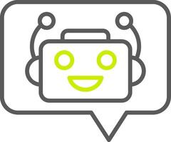 Message Streamlined Tech Badge vector