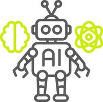Robot Secure App Element vector