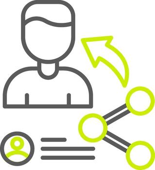 Share Streamlined App Object vector