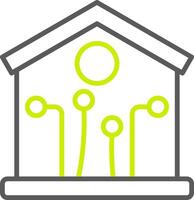 Smart House Simple Web Tag vector