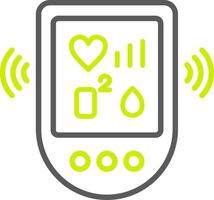 Oximeter Elegant Grid Pattern vector