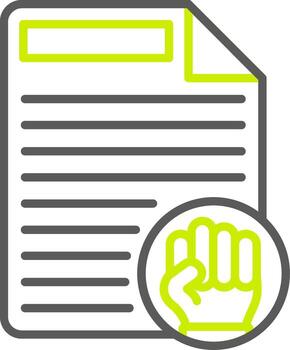 Protest Custom Visual Mark vector