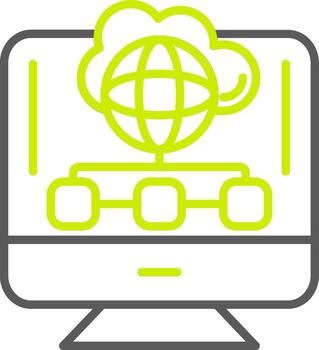 Cloud Computing NextGen UI Module vector