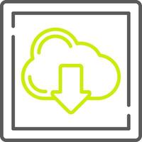 Cloud Download NextGen UX Asset vector